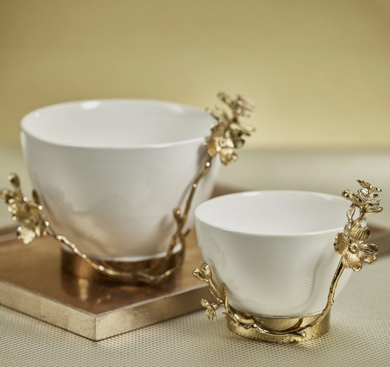 Tavolo Ceramic Bowl With Floral Trim