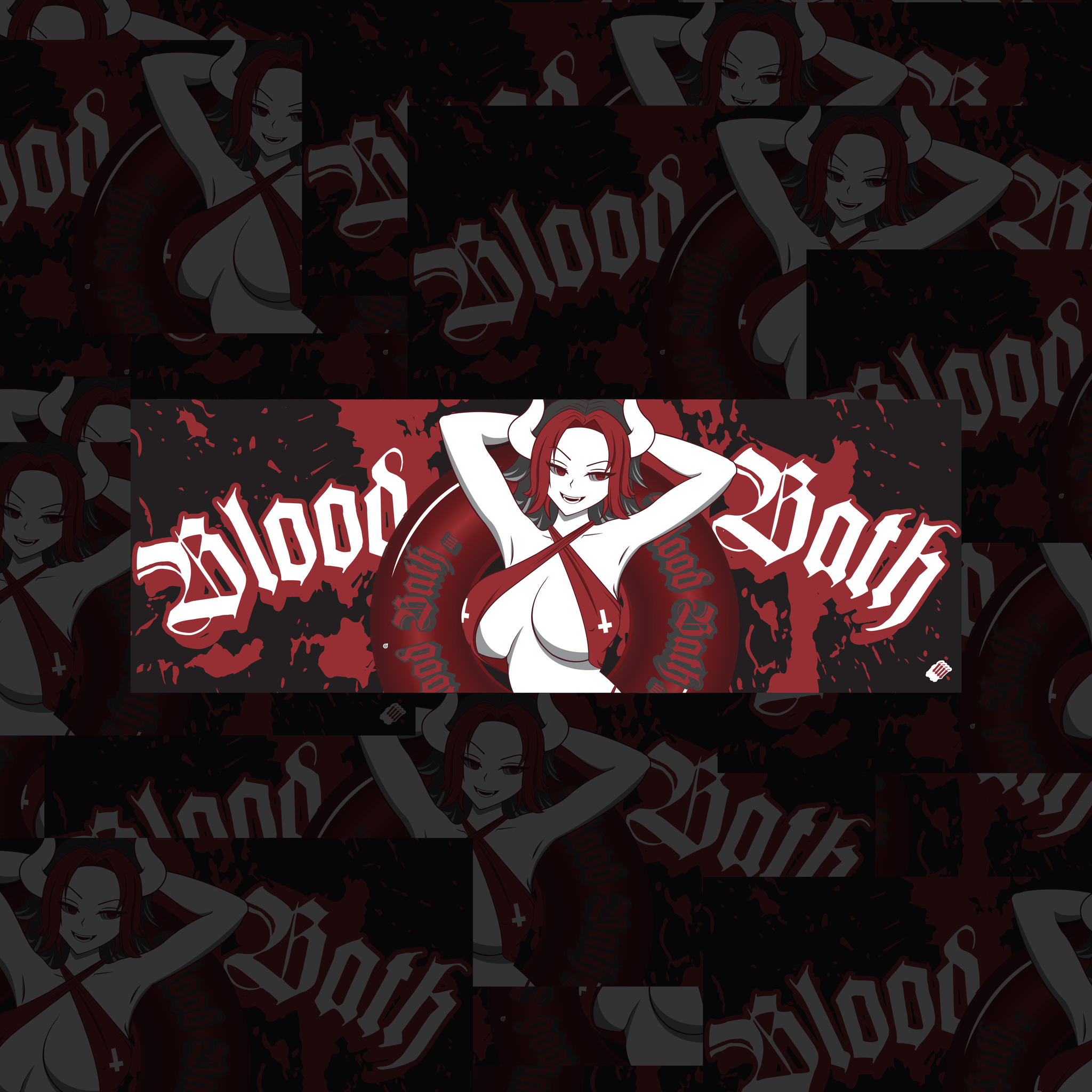  BLOOD BATH BOX STICKER 