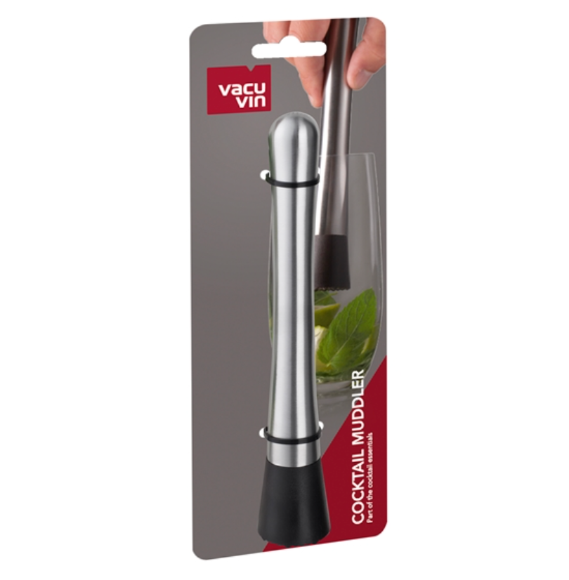 Vacu Vin Stainless Steel Cocktail Muddler