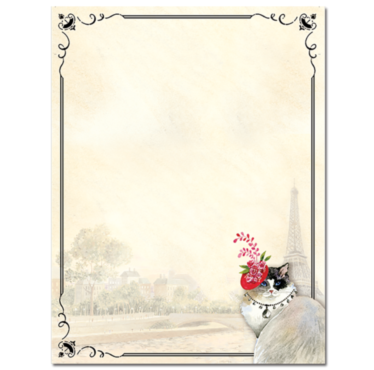 Posh Pet Magnetic Pocket Note Pad - Paris Cat