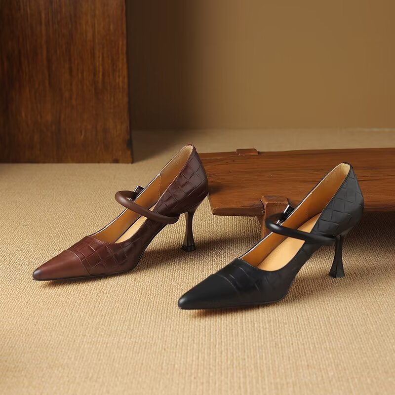 Refined Buckle Accent Pumps