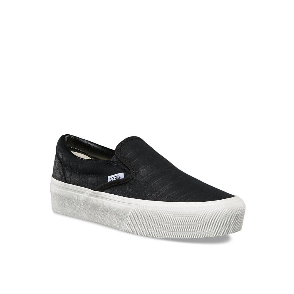 Vans Classic Slip-On Embossed Black/Blanc De Blanc VN0A3JEZQU8