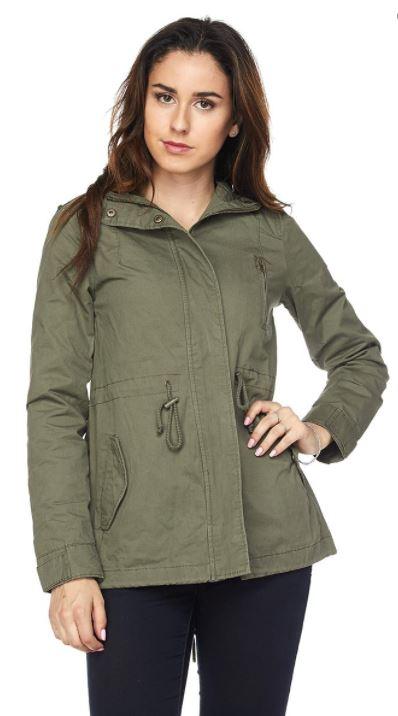 Jobber Safari Jacket with Hoodie Olive 65543