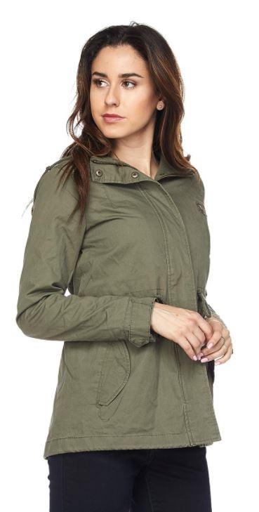 Jobber Safari Jacket with Hoodie Olive 65543