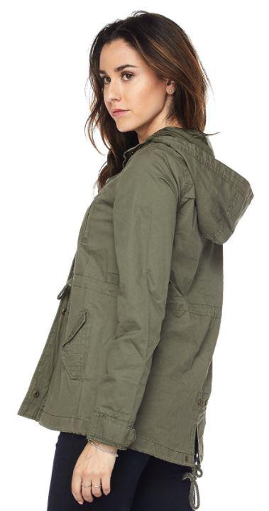 Jobber Safari Jacket with Hoodie Olive 65543