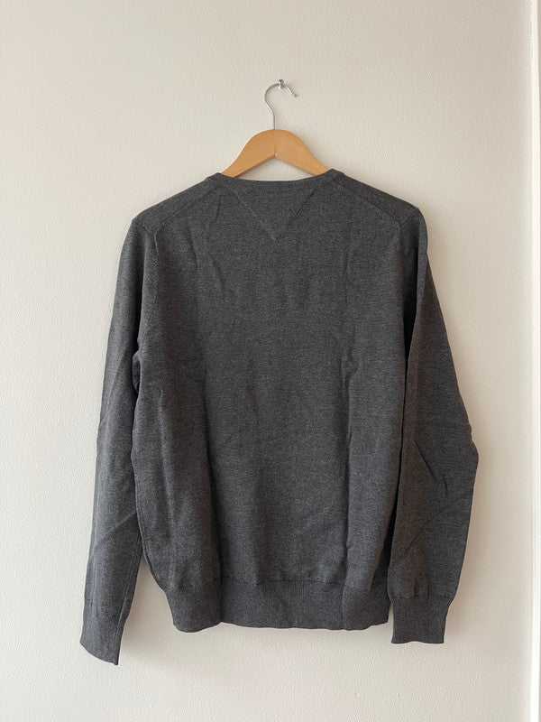 Tommy Hilfiger Signature Solid V-Neck Core Sweater Asphalt Heather 7868327 030