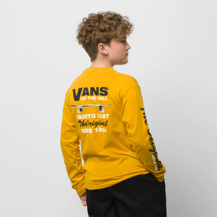 Vans Kids Made To Last Long Sleeve T-Shirt Golden Yellow VN0000D8F3X