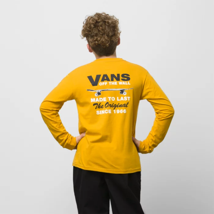 Vans Kids Made To Last Long Sleeve T-Shirt Golden Yellow VN0000D8F3X
