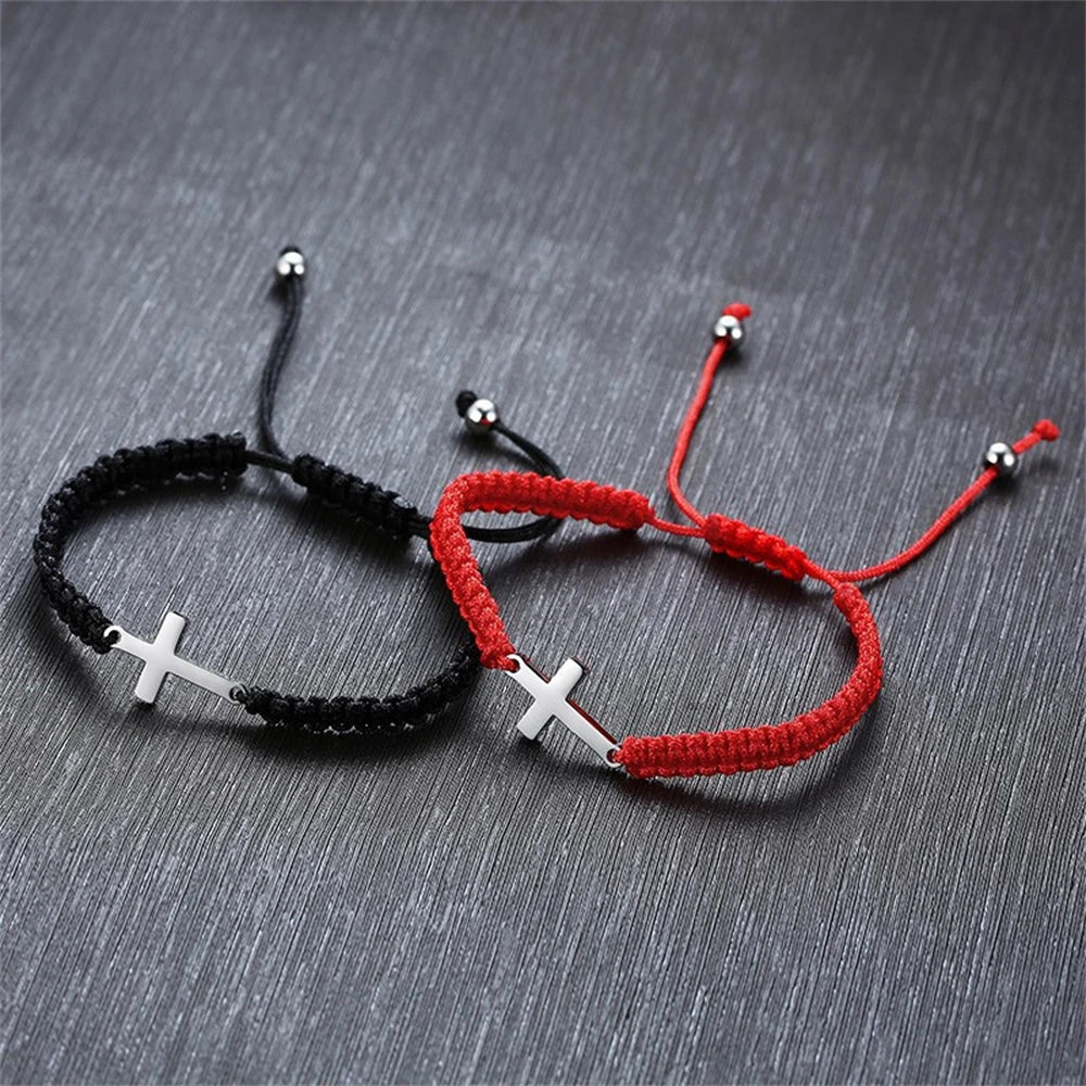 Cross Charm Bracelet For Men