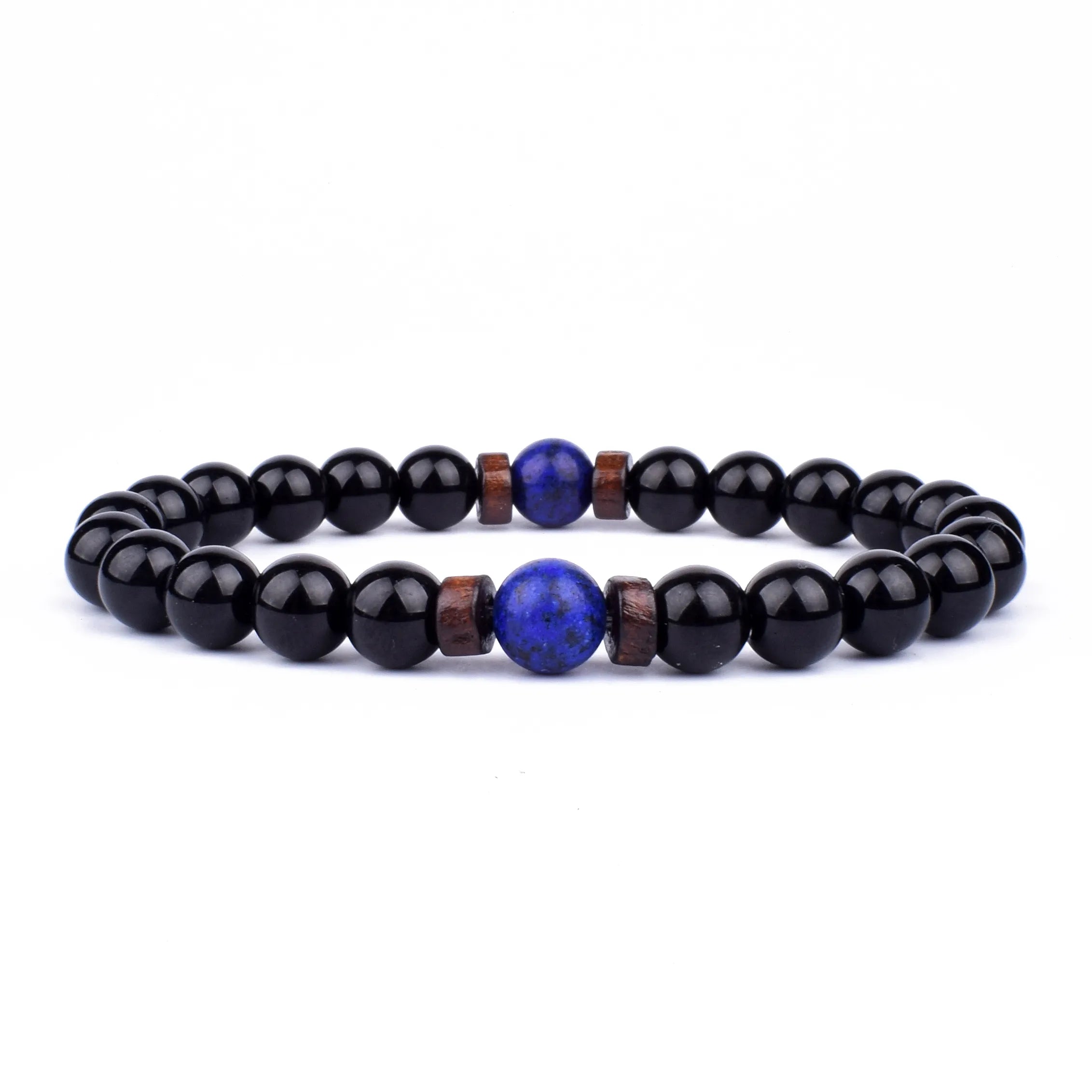 Lava Wooden Stone Bracelet for Men