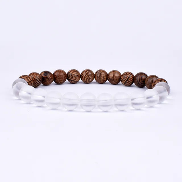 Lava Wooden Stone Bracelet for Men