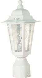 MISC 1 Light White Clear Seed Post Lantern Energy Efficient