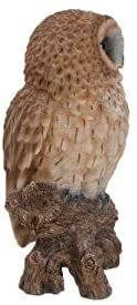 UKN Small Owl Stump Polyresin