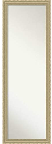 Unknown1 Door Full Length Wall Mirror Champagne Teardrop 17 X 51 inch 51 Inches Deep Gold Traditional Vintage Includes Hardware