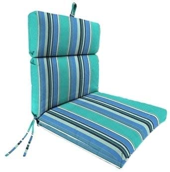 MISC Oasis French Edge Chair Cushion Blue Striped