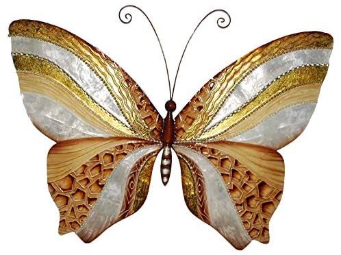 Handmade Wall Butterfly Copper Pearl (Philippines) Modern Contemporary Traditional Metal