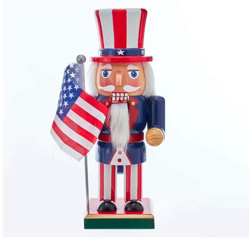 Unknown1 9 inch Wooden American Nutcracker Color