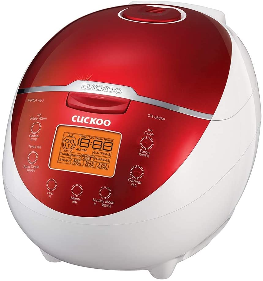 Unknown1 6 Cup Electric Heating Rice Cooker Red Metal Plastic Auto Shut Off Non Stick Surface Ready Indicator Light