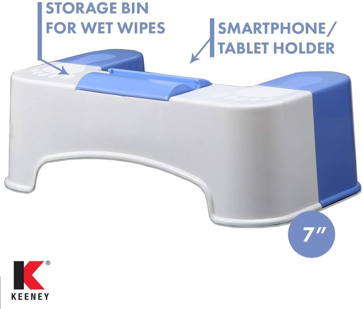 Bathroom Toilet Stool Aid Tissue Cell Phone Holder Acrylic