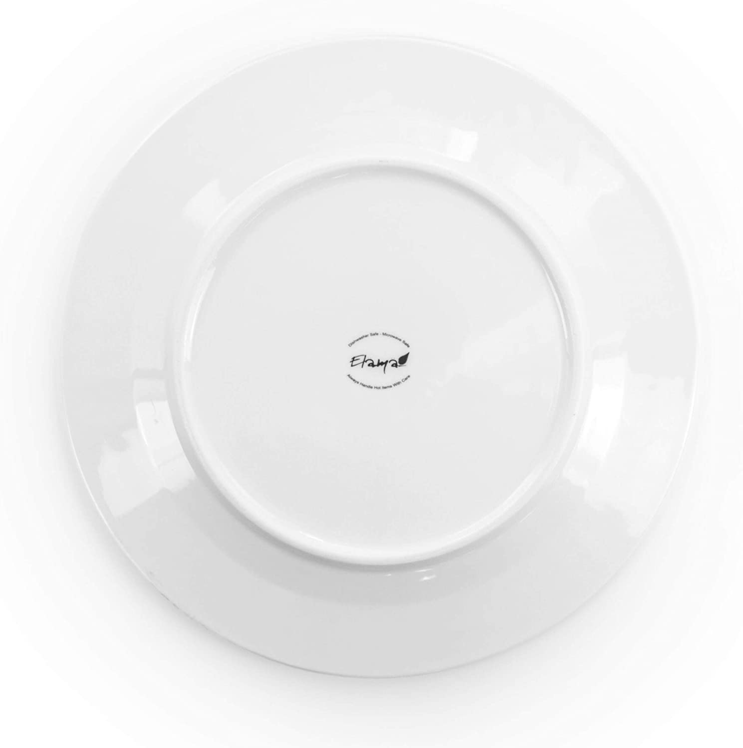 UKN 16 Piece Round Porcelain Dinnerware Set White Solid Formal Dishwasher Safe