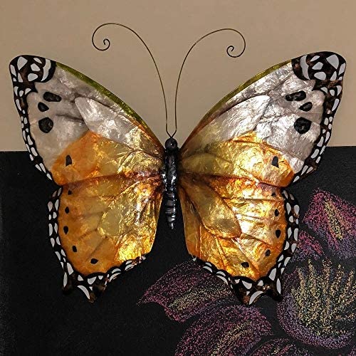 Butterfly Wall Decor Monarch Color Classic Metal Handmade