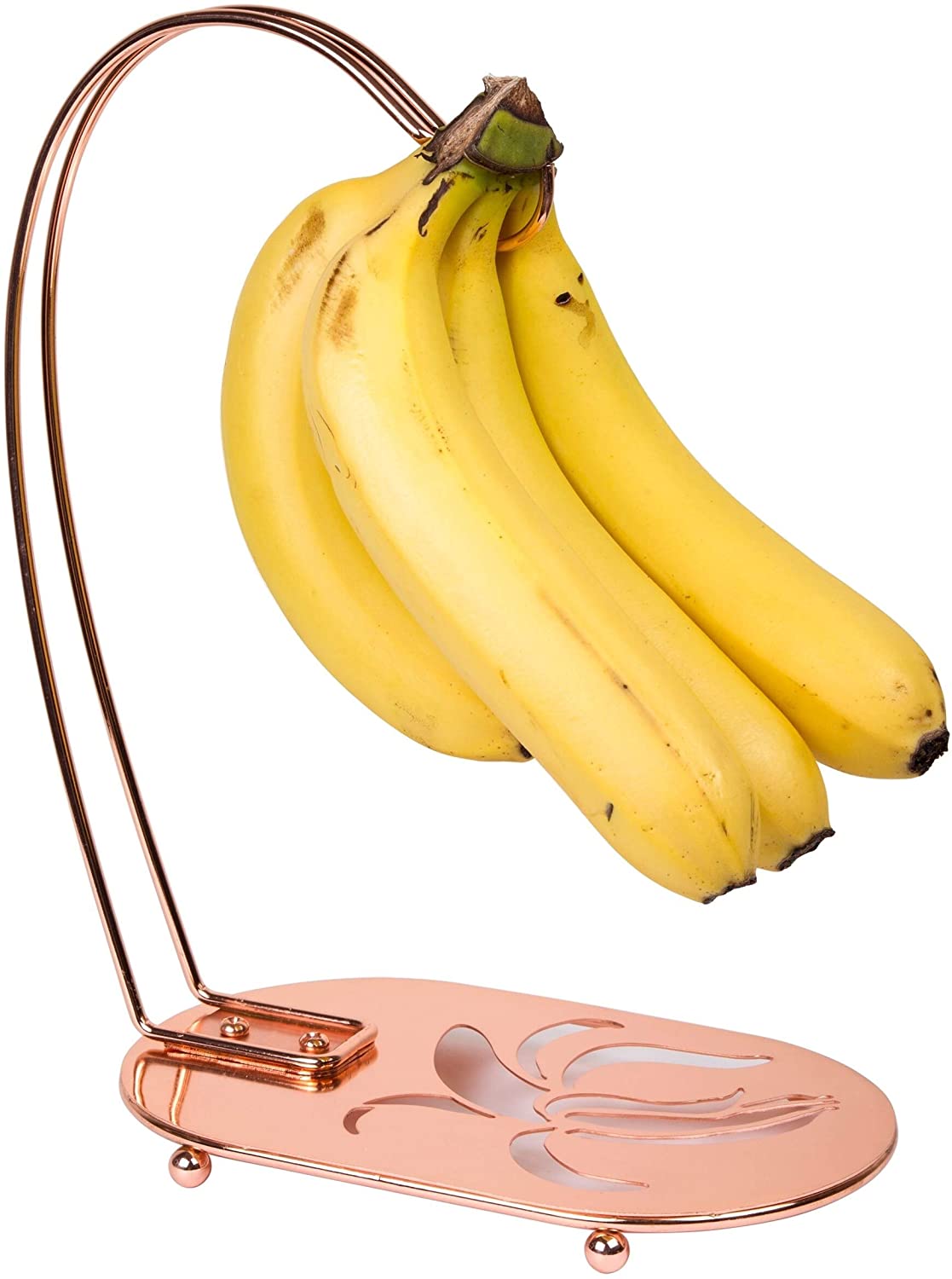 Copper Plated Metal Banana Hanger Gold Traditional Steel