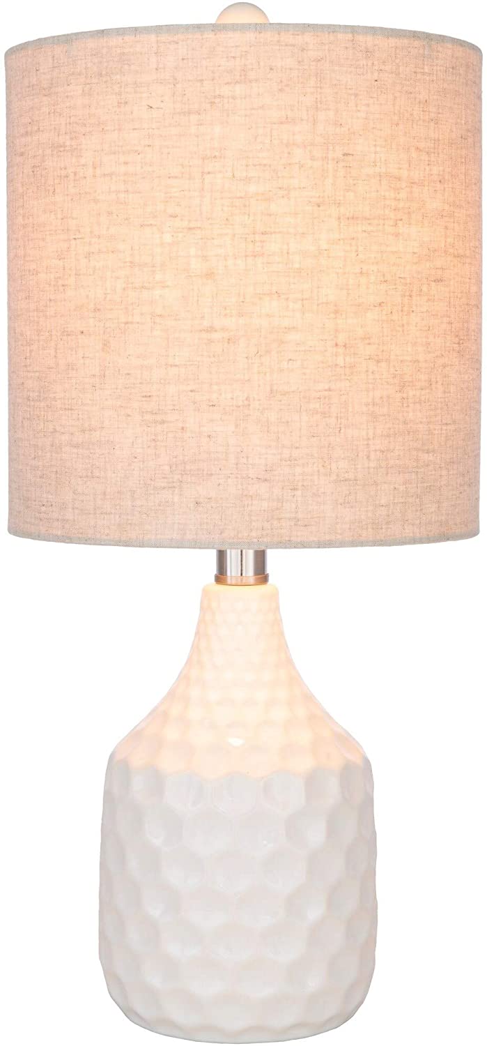 18 5 Ivory Transitional Table Lamp Beige