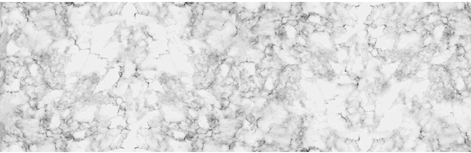 Classic Marble 2x6 Runner Grey Polyester