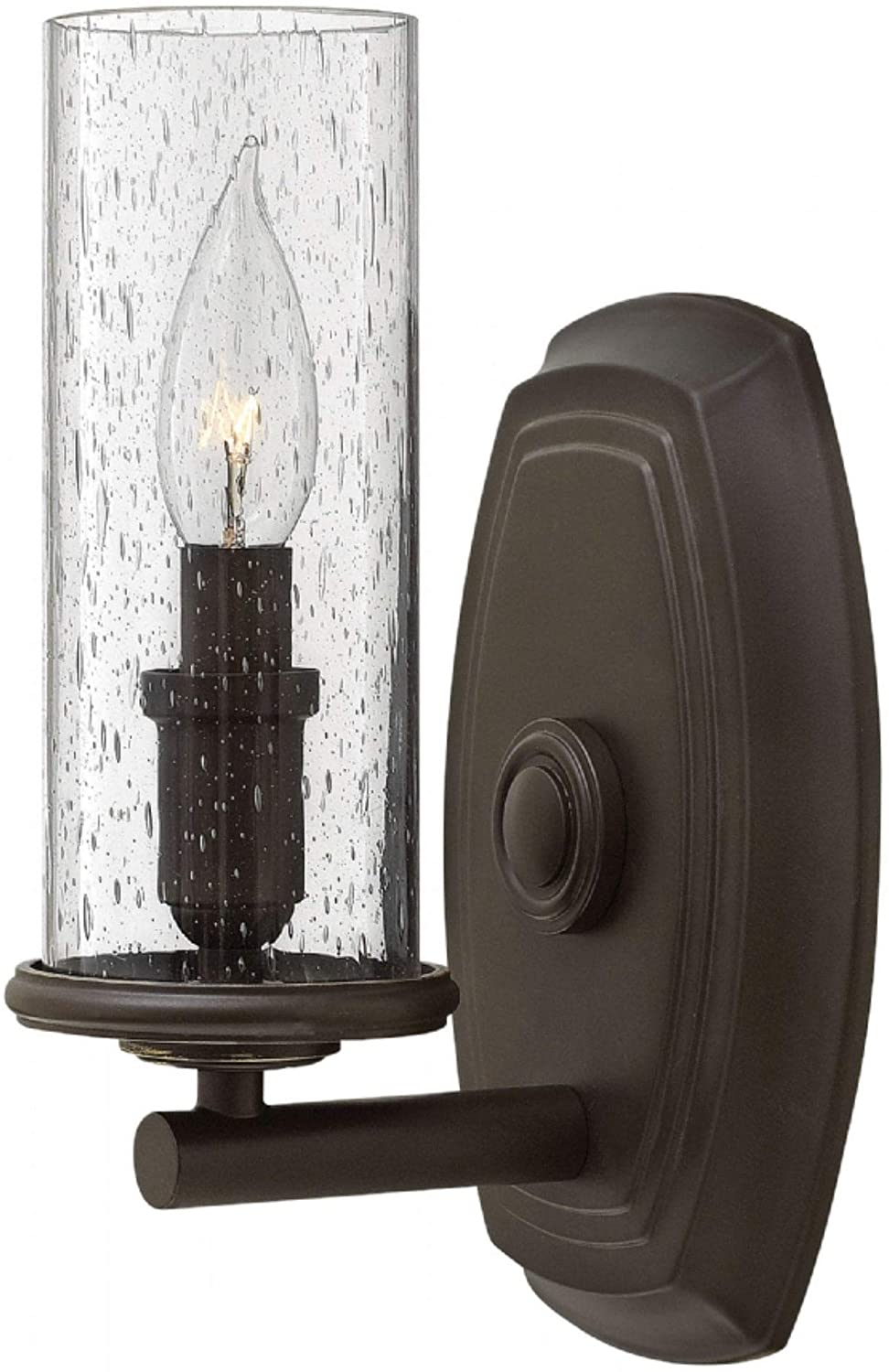 1 Light Sconce Oil Rubbed Bronze Brown Traditional Steel