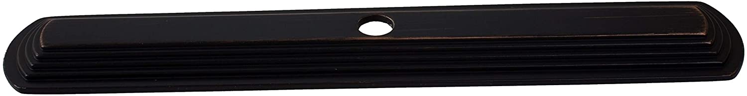 MISC 5 pk 6 Rubbed Bronze Rounded Rectangle Cabinet Backplate Oil Zinc Finish