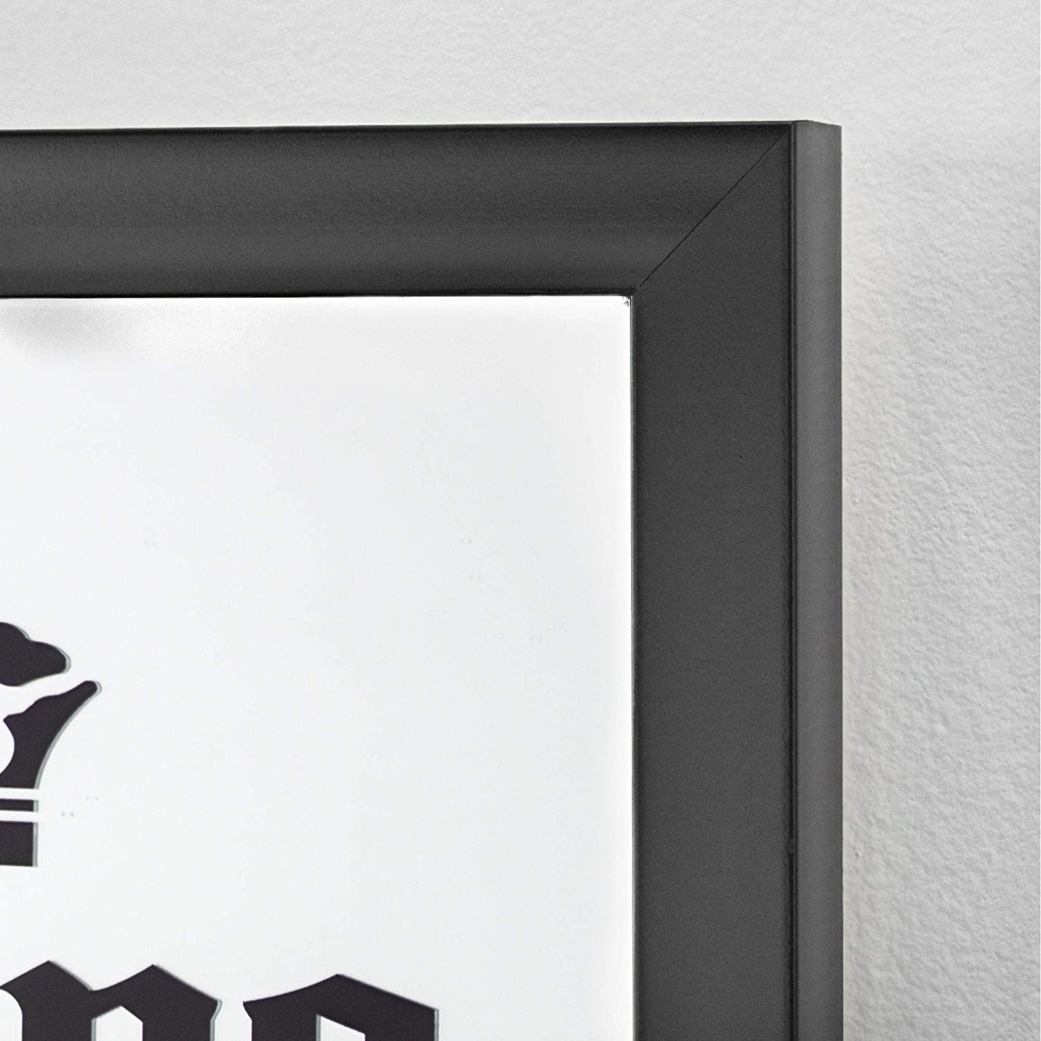 Extra Screen Printed Mirror Black White Novelty Plastic