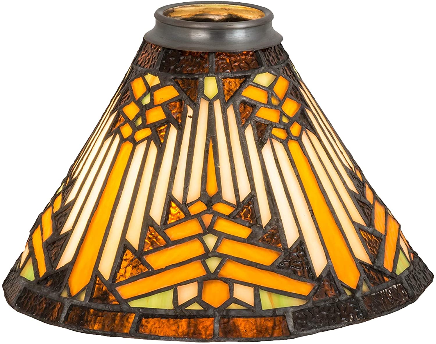 MISC 8 Wide Mission Cone Shade Brown Traditional