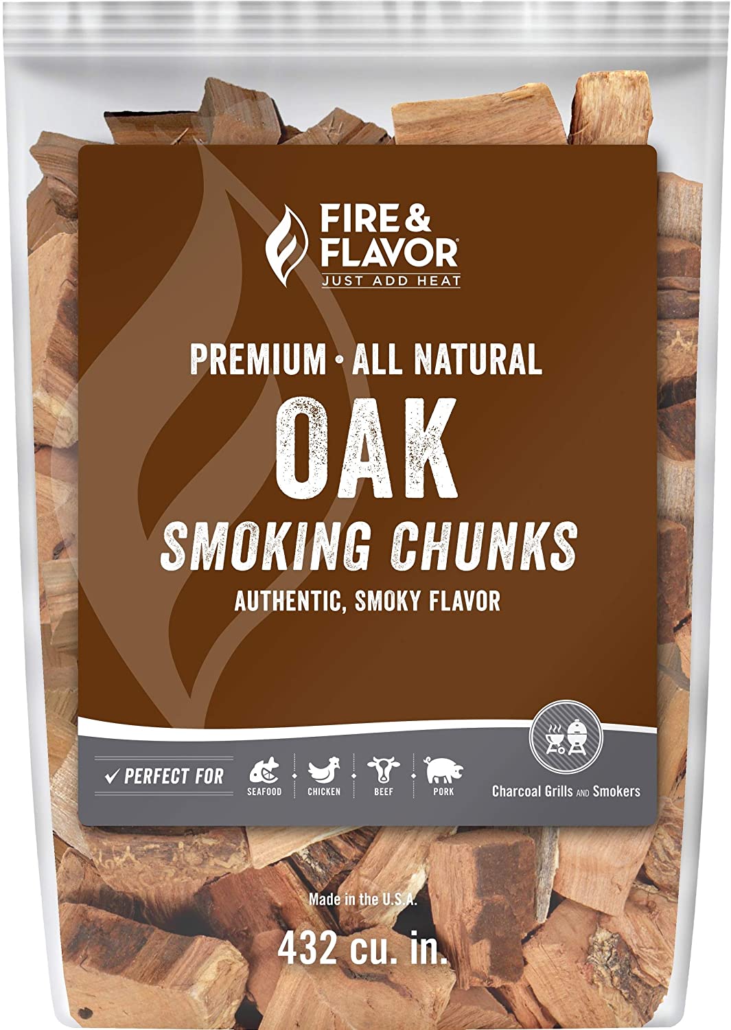 Unknown1 Premium Smoking Wood 4 Pounds Oak Brown