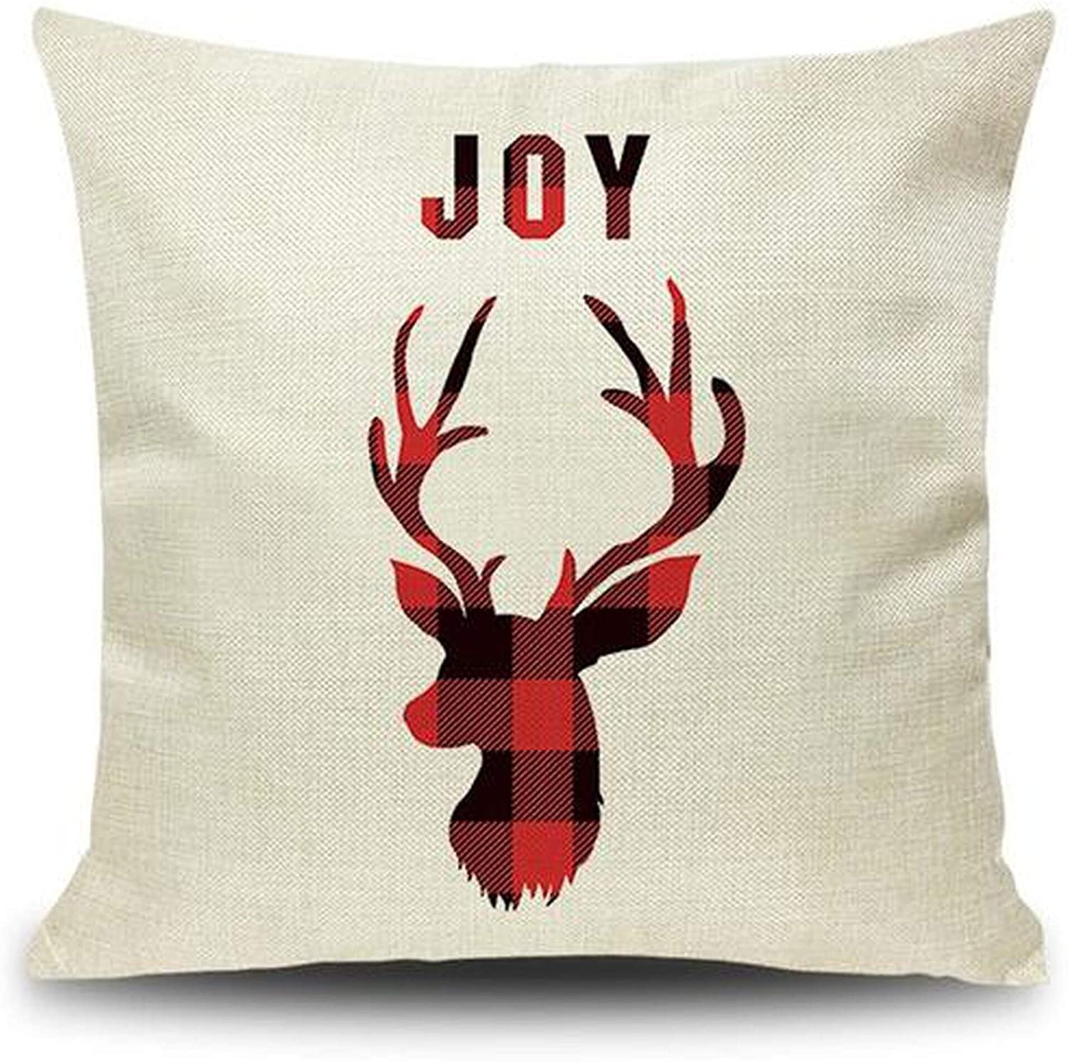 Merry Christmas Printed Throw Pillow Case 45x45cm 20991024 182 Color Graphic Casual Cotton Removable Cover