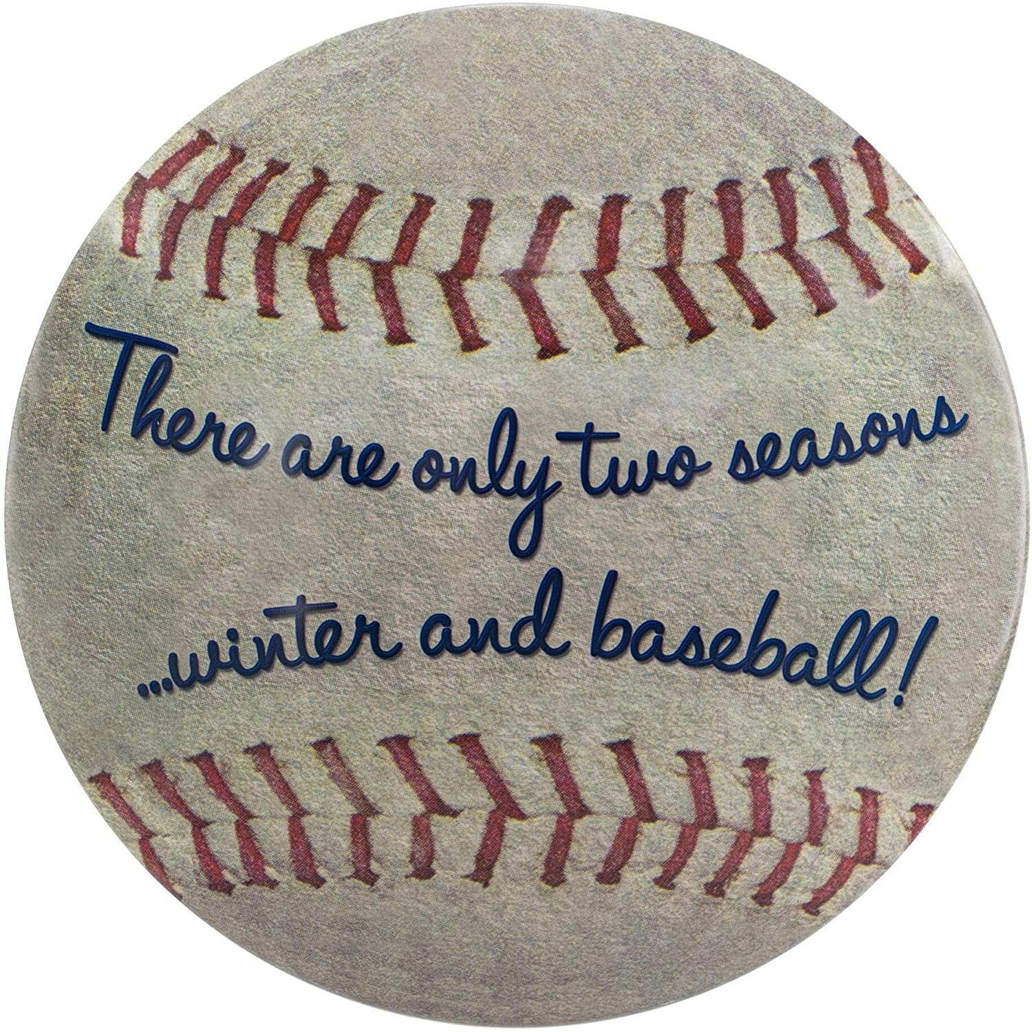 There are Only Two Seasons Dome Shaped Metal Baseball Sign Wall Decor Bar Garage Man Cave (15