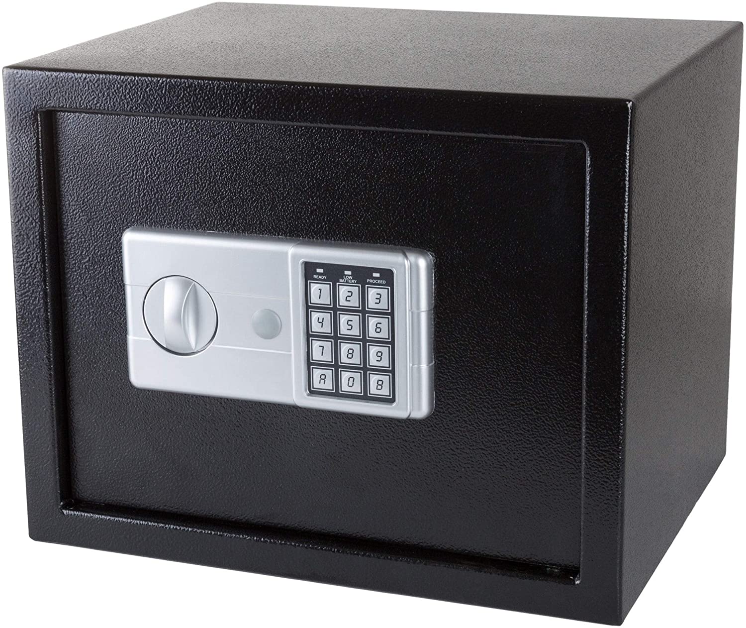 Unknown1 Fleming Supply Security Safe Box Electronic Digital Keypad 1 Cubic Foot 2 Manual Override Keys Classic Metal Steel