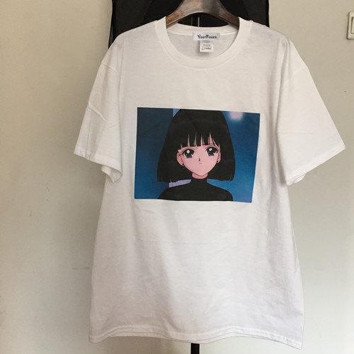 Sale Aesthetic Saturn Girl Anime Print T-Shirt