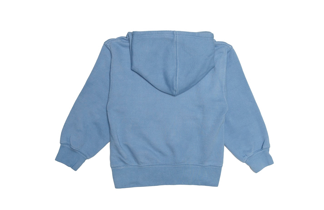 Kids Hand Dyed Hoodie in Blue