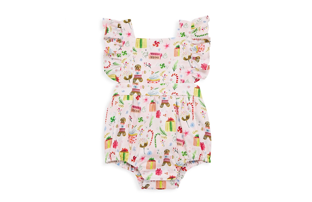 Bubble Romper in Gingerbread