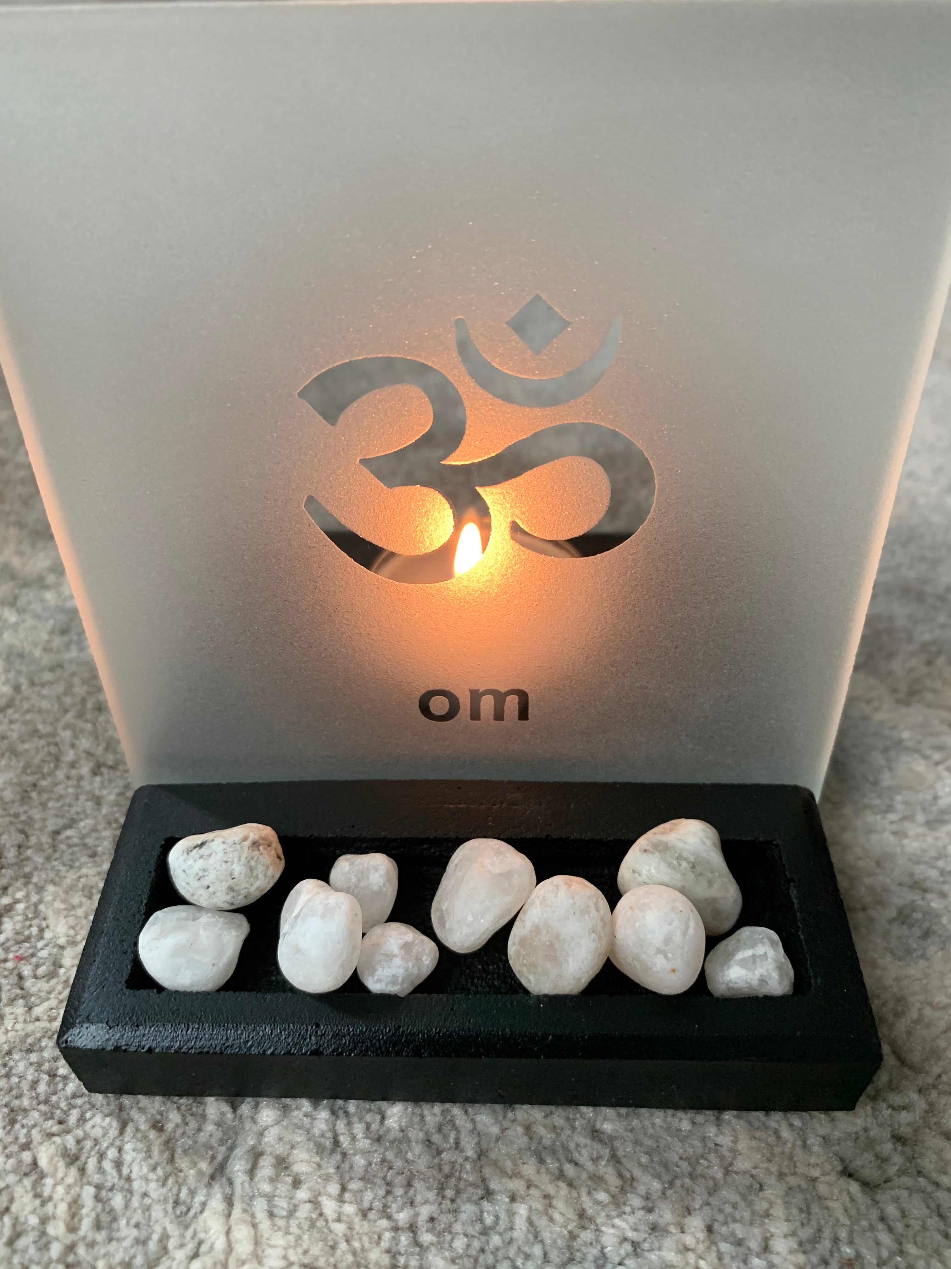 OM Tealight & Incense Holder