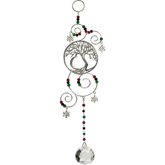 Tree Of Life wire hanging Crystal Suncatcher