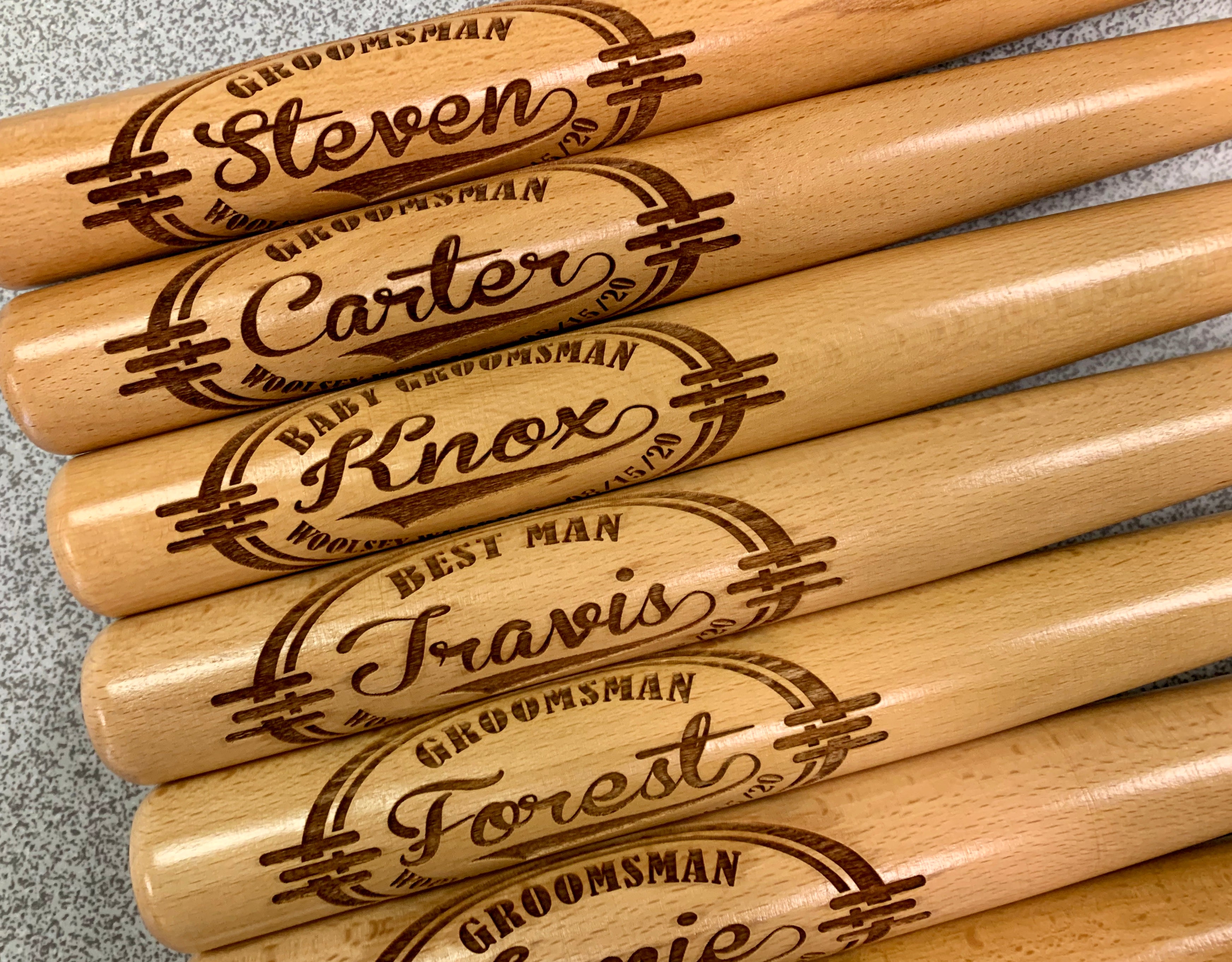 Personalized Mini Baseball Bat Oval