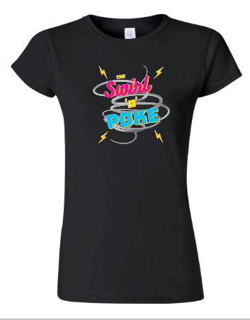 Level Up Healing Swirl and Poke Womens Fitted T-shirt