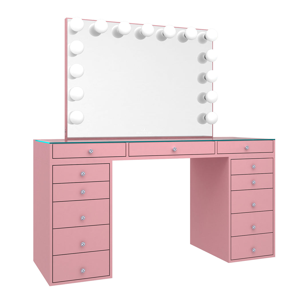 0 tabletop   vanity mirror   5 drawer units bundle
