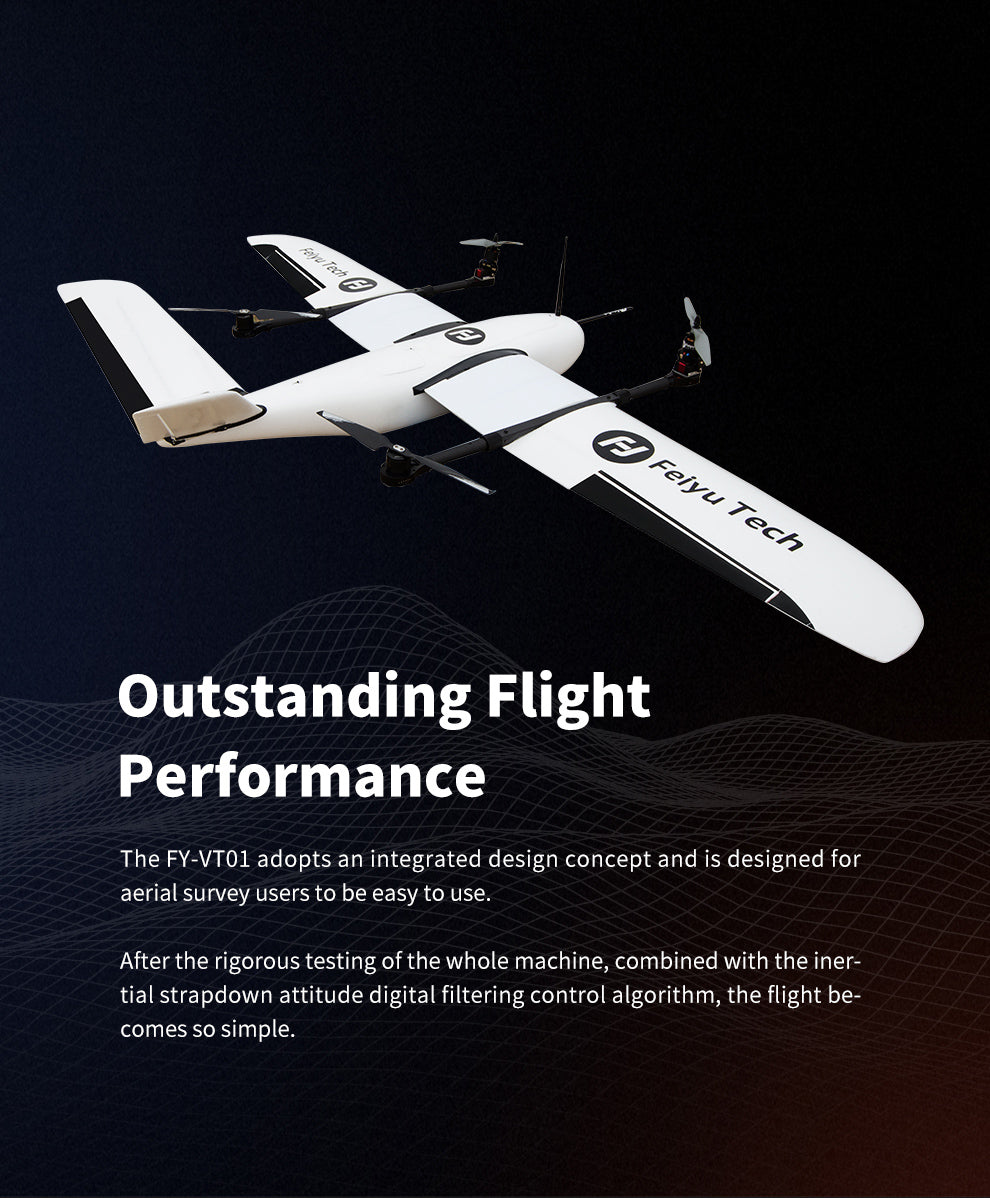 FeiyuTech FY-VT01 Vertical Take-Off & Landing UAV with Tilting Rotor Overview