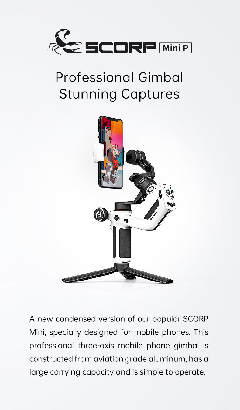 FeiyuTech Scorp Mini-P Smartphone Gimbal Stabilizer Overview