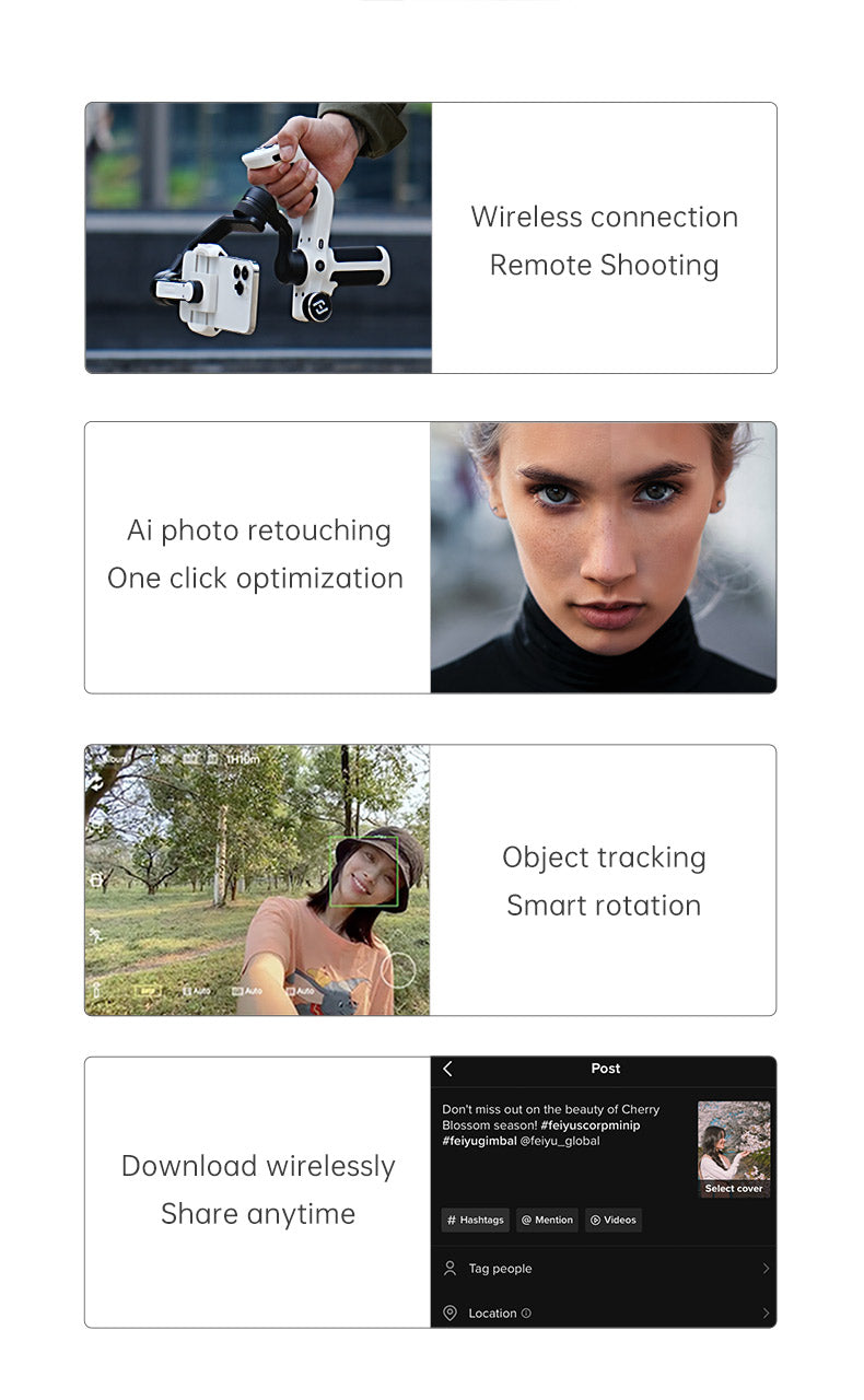 FeiyuTech Scorp Mini-P Smartphone Gimbal's multifuctional knob