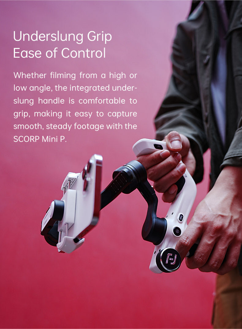 Use FeiyuTech Scorp Mini-P with phone in different angle