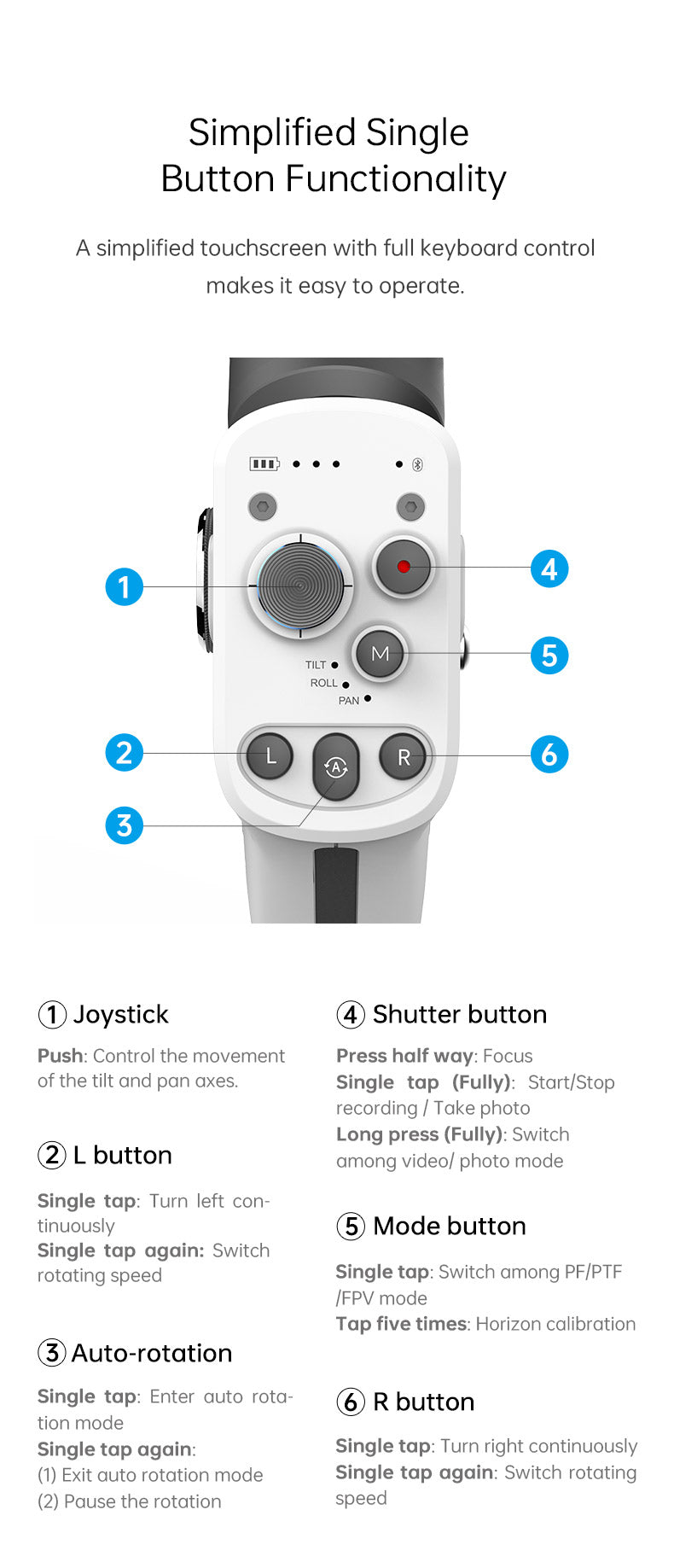 FeiyuTech Scorp Mini-P's underslung grip'