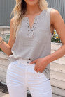 Eyelet Thermal Tank Top